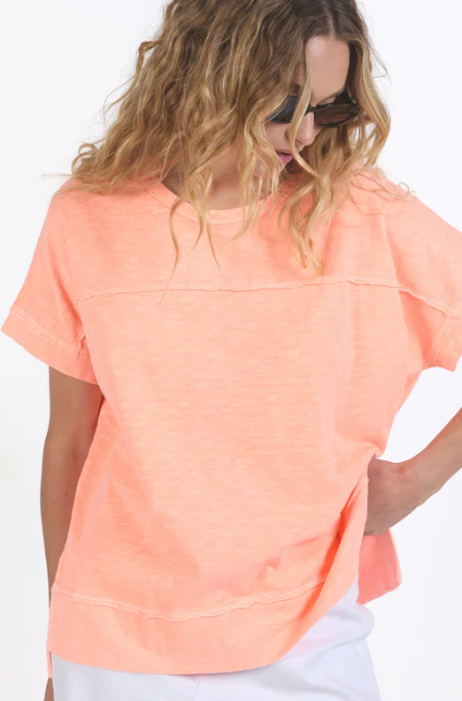 Foxwood Allison Tee - Neon Peach