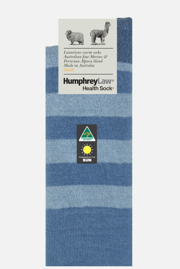 Alpaca/Merino Stripe Socks - Humphrey Law