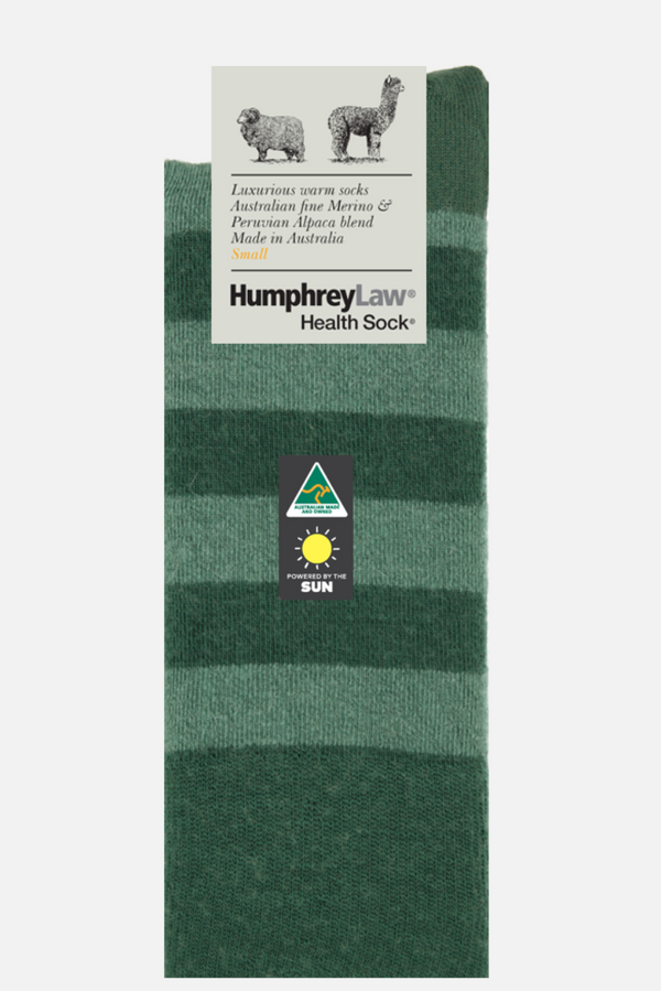 Alpaca/Merino Stripe Socks - Humphrey Law