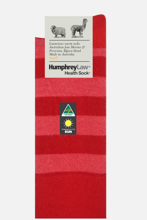 Alpaca/Merino Stripe Socks - Humphrey Law