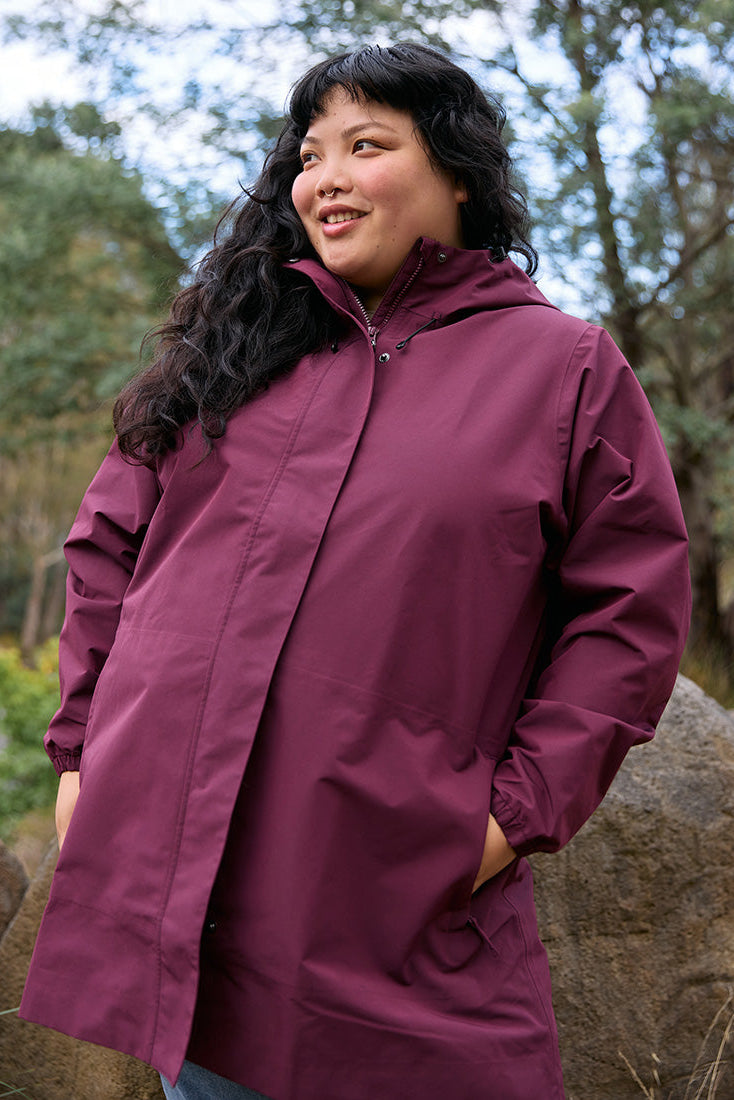 Refuge Raincoat - Mulberry