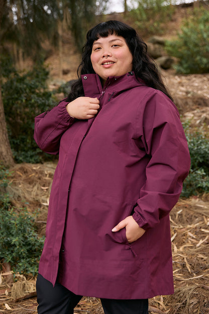 Refuge Raincoat - Mulberry