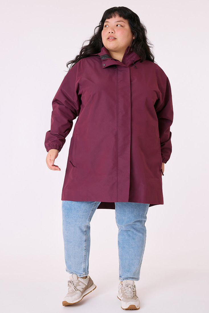 Refuge Raincoat - Mulberry