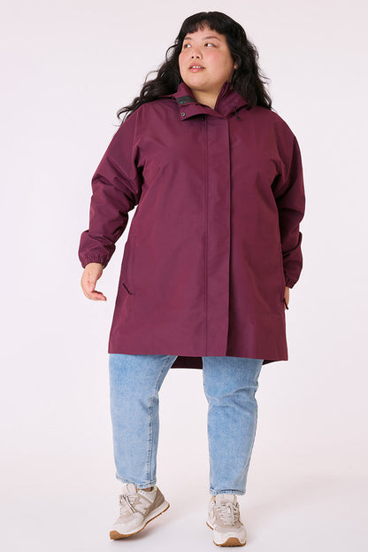 Refuge Raincoat - Mulberry