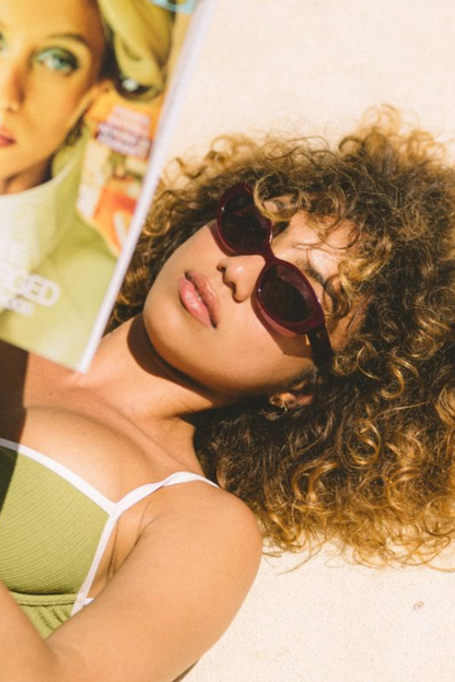 Aura Sunglasses - Berry/Grey