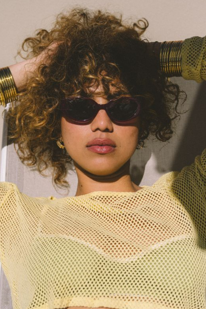 Aura Sunglasses - Berry/Grey