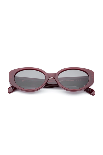 Aura Sunglasses - Berry/Grey