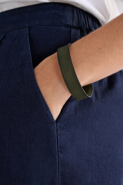 Elk Glynn Thin Cuff - Dark Olive