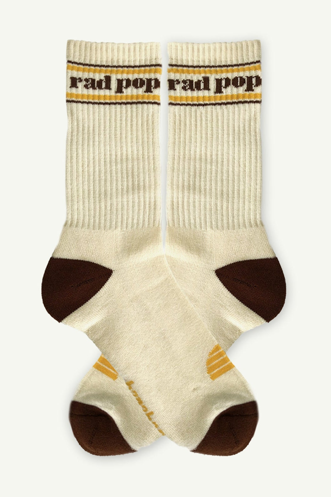Rad Pop Crew Sock - Natural