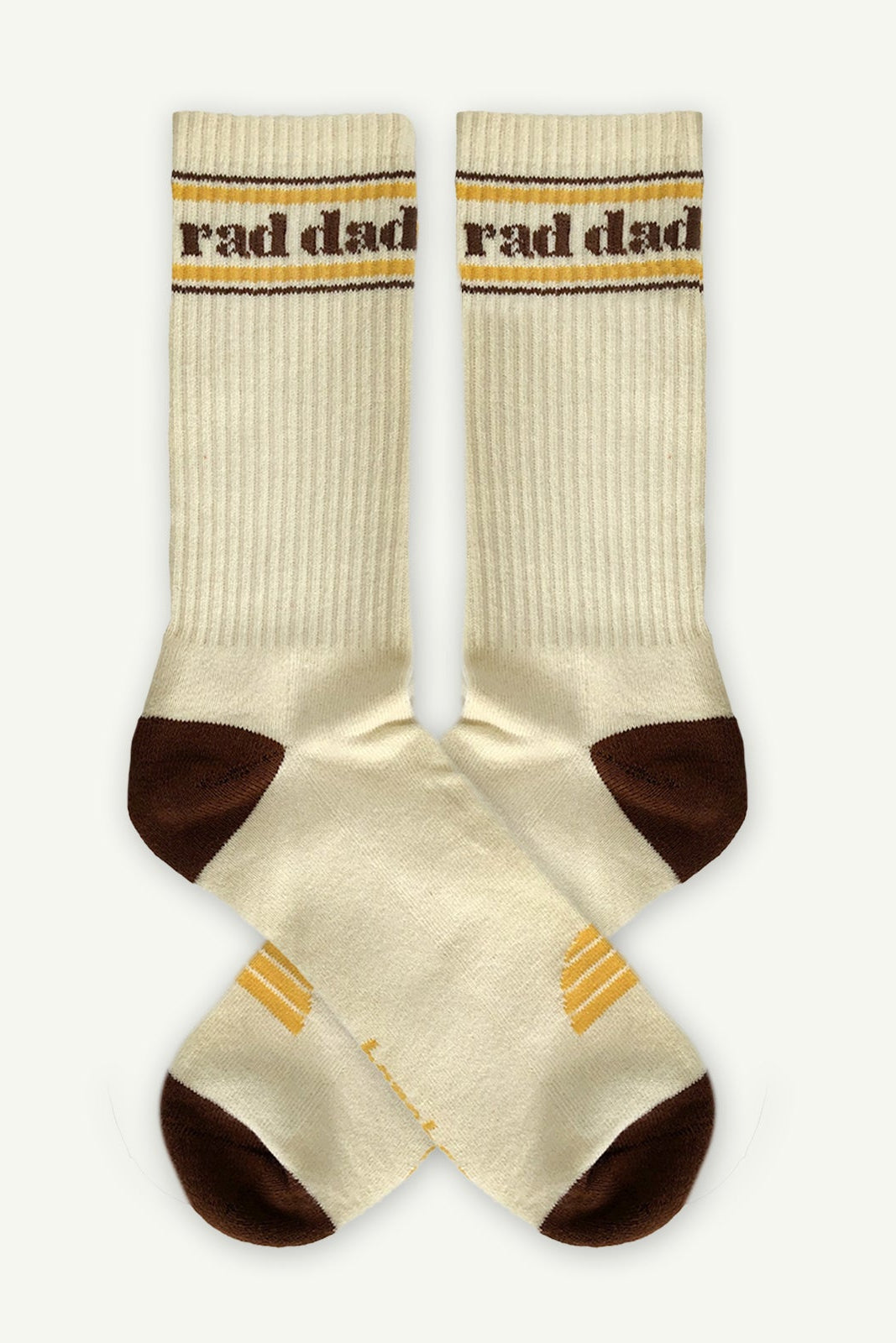 Rad Dad Crew Socks - Natural