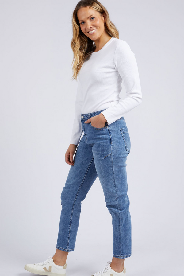 Barkly Straight Leg Jean - Mid Blue