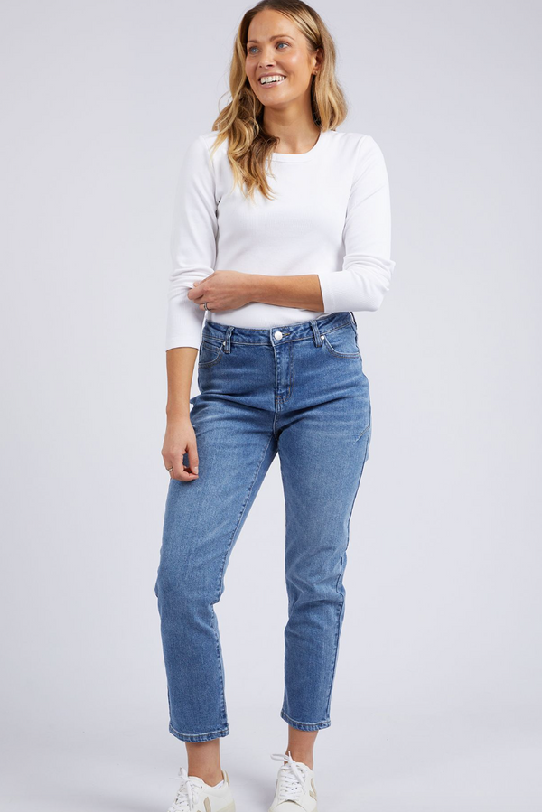 Barkly Straight Leg Jean - Mid Blue