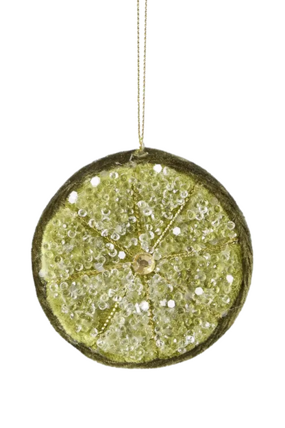 Beaded Lemon Slice - Green