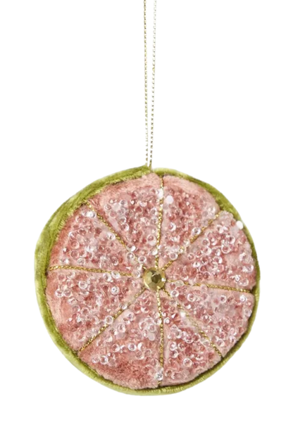 Beaded Lemon Slice - Pink