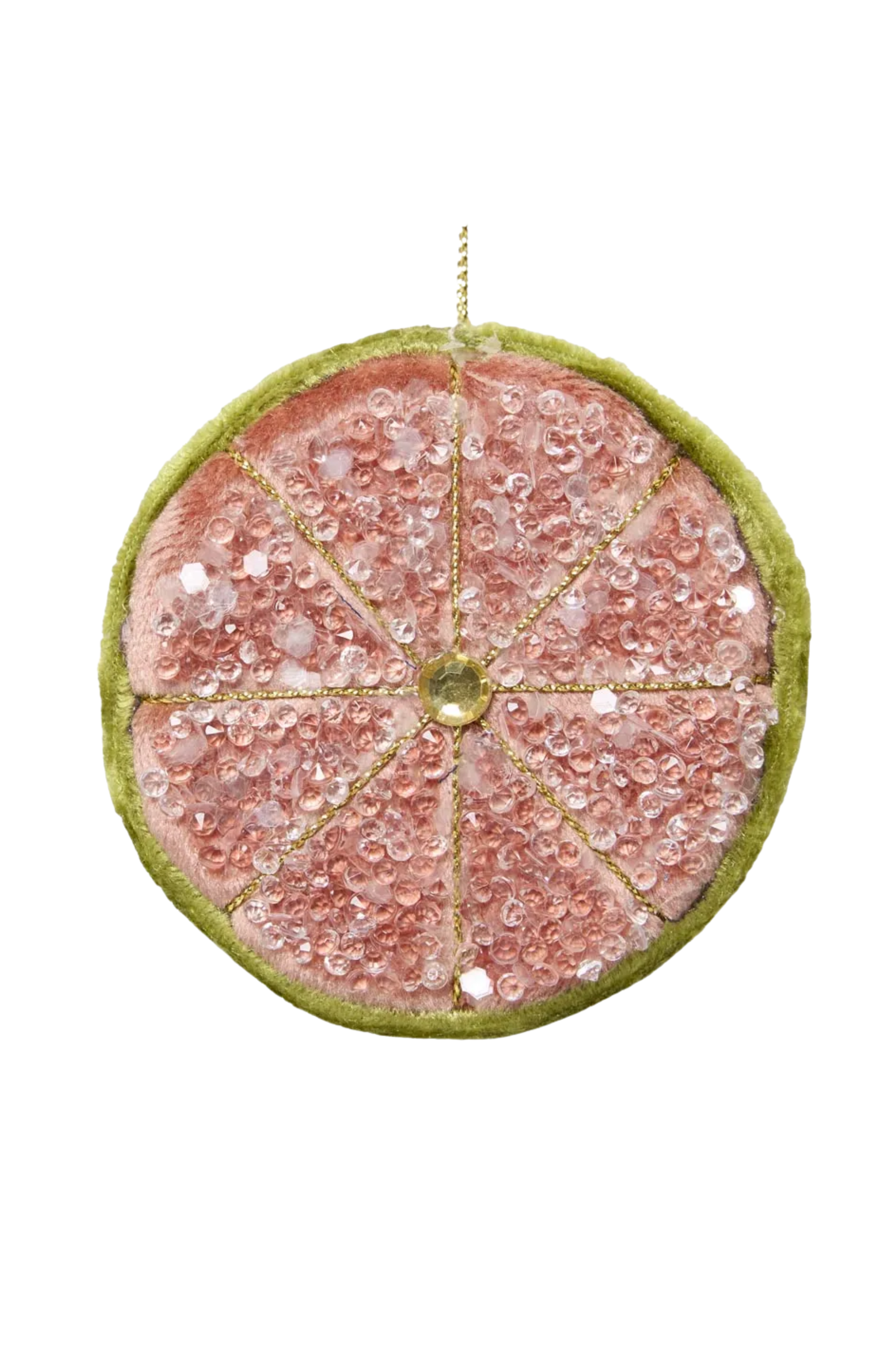 Beaded Lemon Slice - Pink