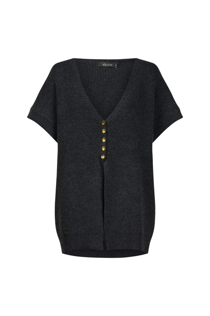 Berber Vest Cardigan - Char
