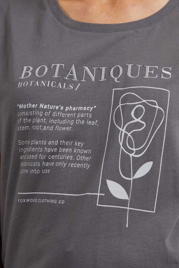 Botaniques Tee - Washed Black