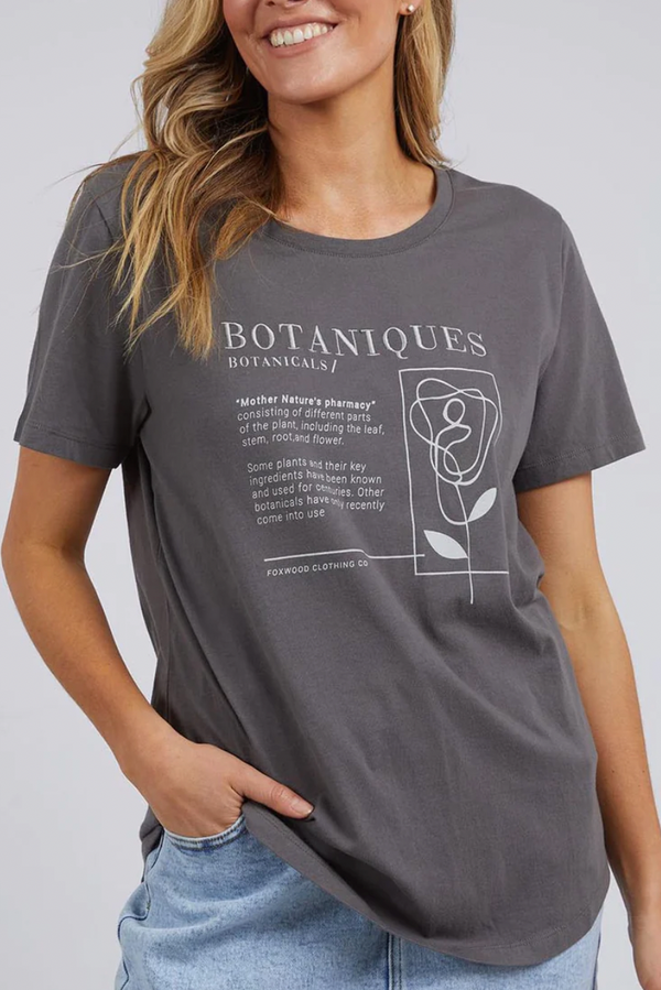 Botaniques Tee - Washed Black