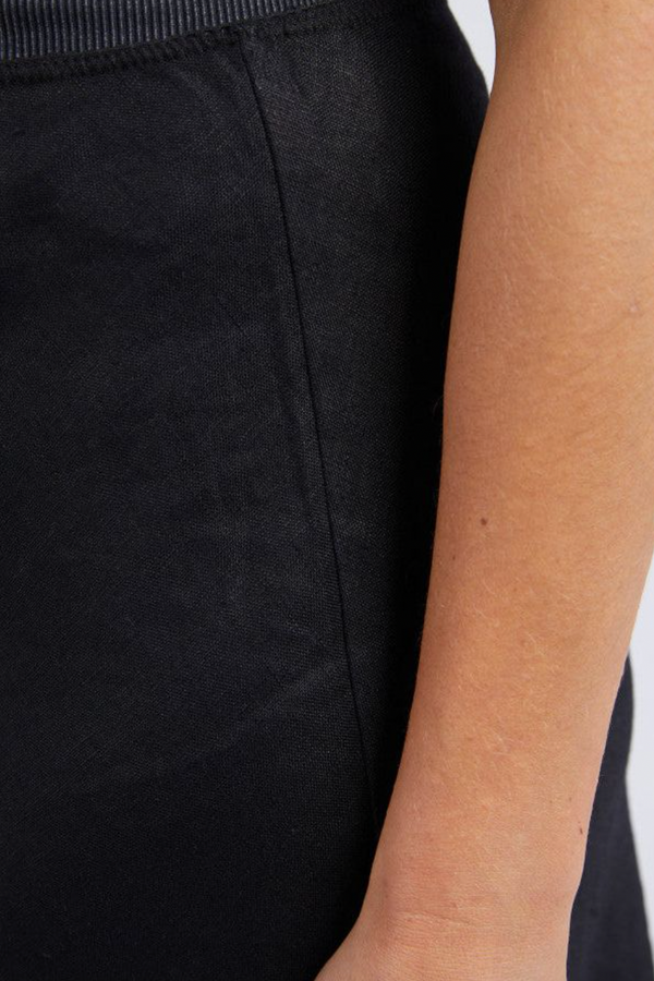 Bronte Linen Skirt - Black