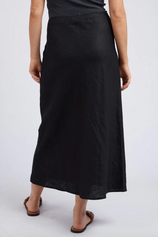 Bronte Linen Skirt - Black