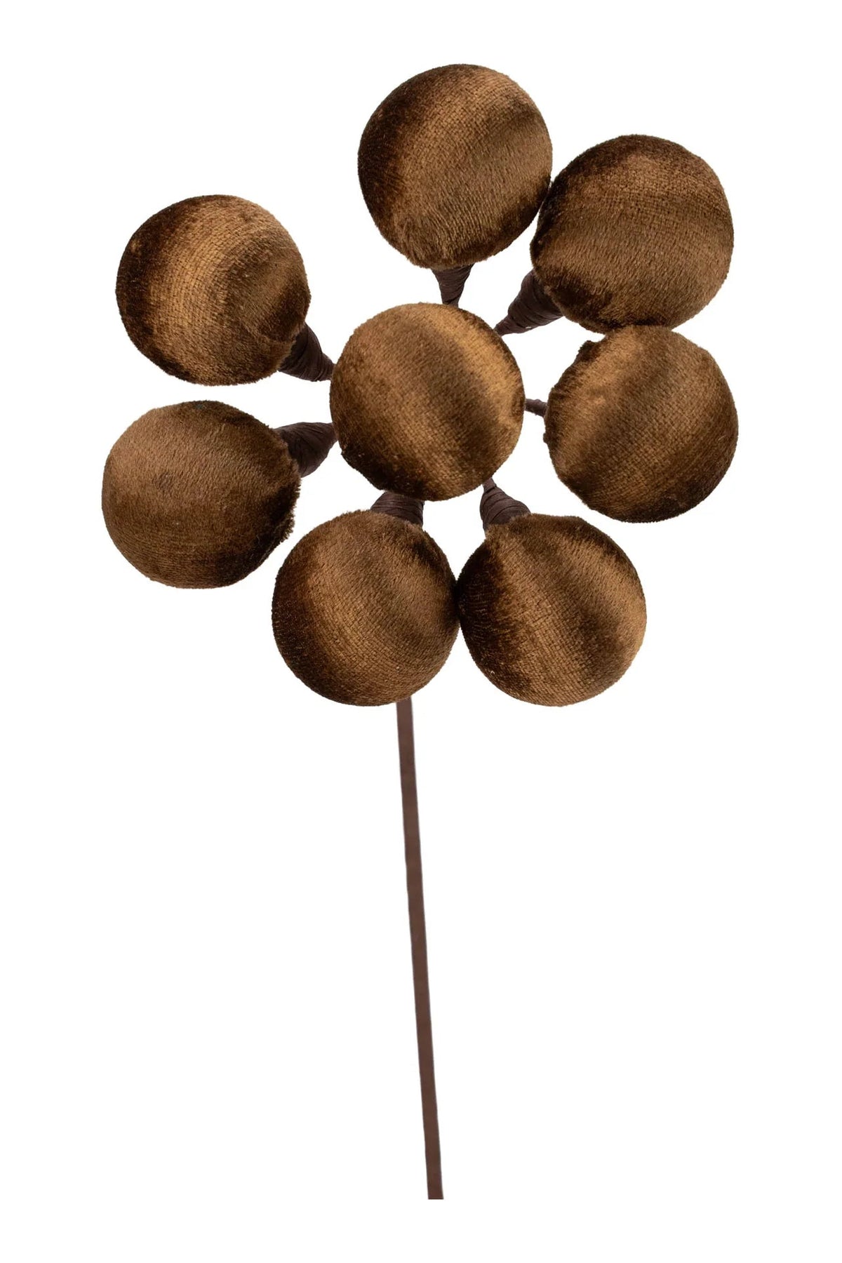 Brown 8 Ball Flower Spray