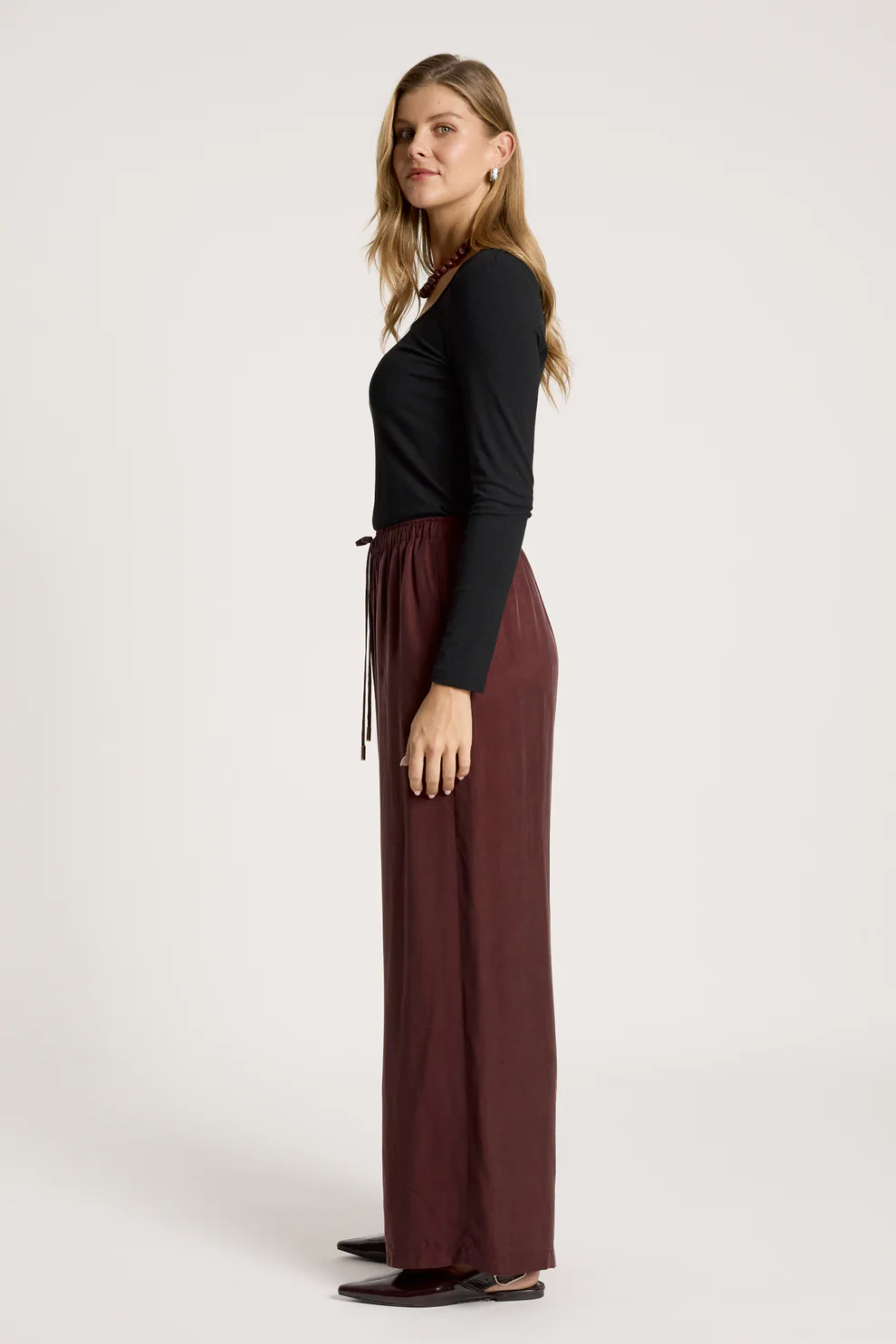 Calista Pant - Mahogany