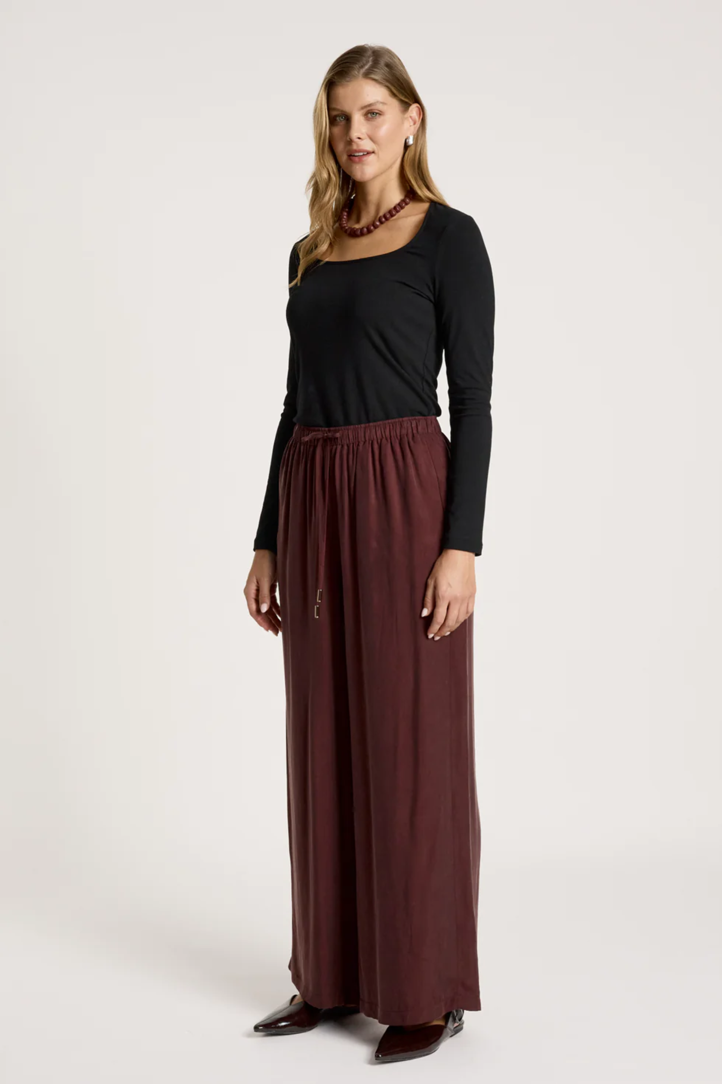 Calista Pant - Mahogany