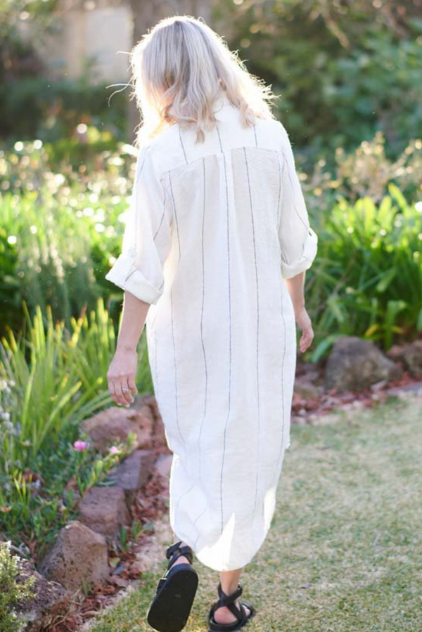 Carter Linen Shirt Dress