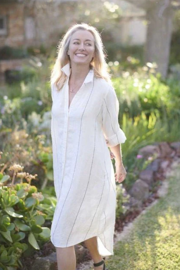 Carter Linen Shirt Dress