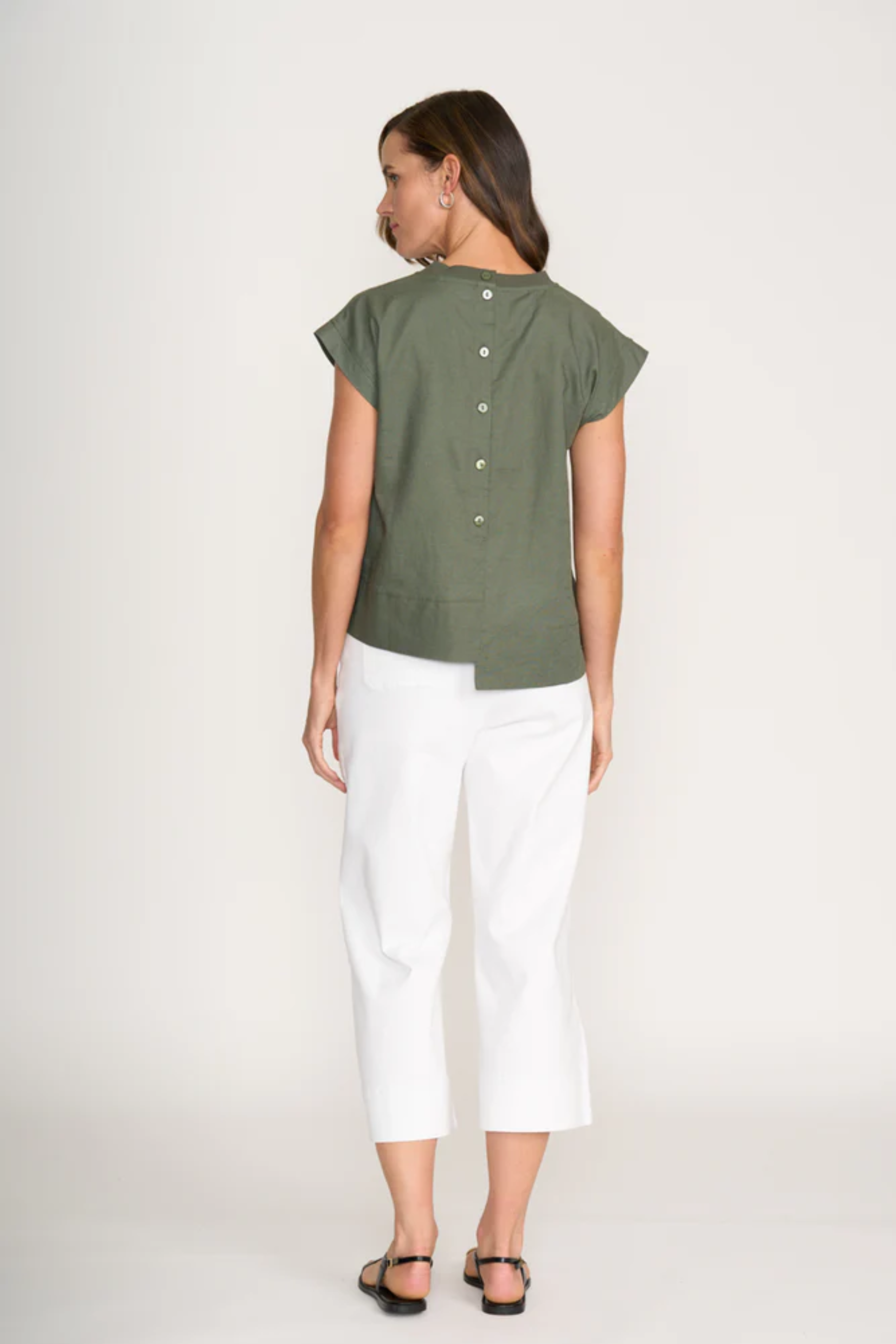 Cut Of Your Rib Top - Sage