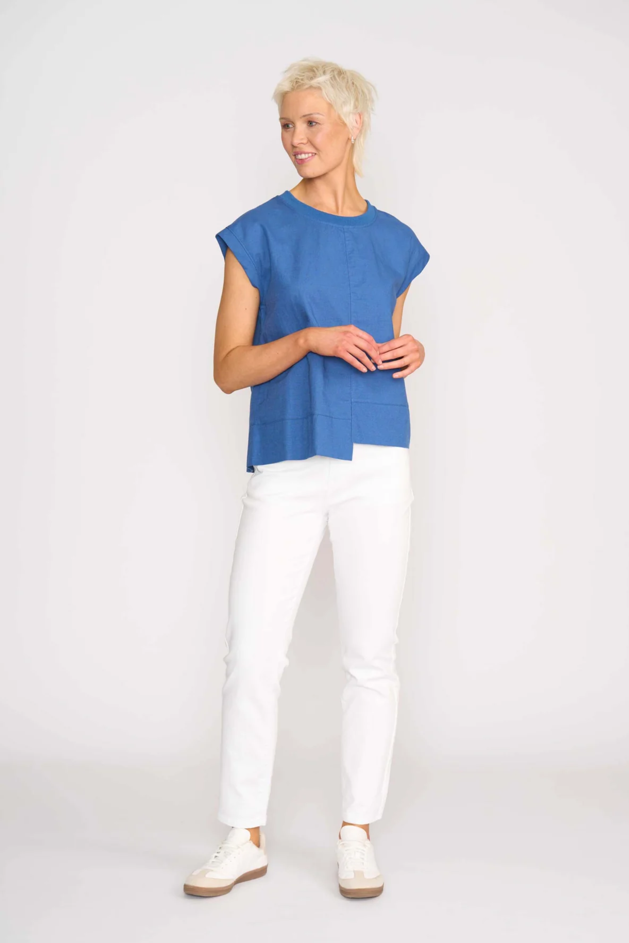 Cut Of Your Rib Top - Savoy Blue