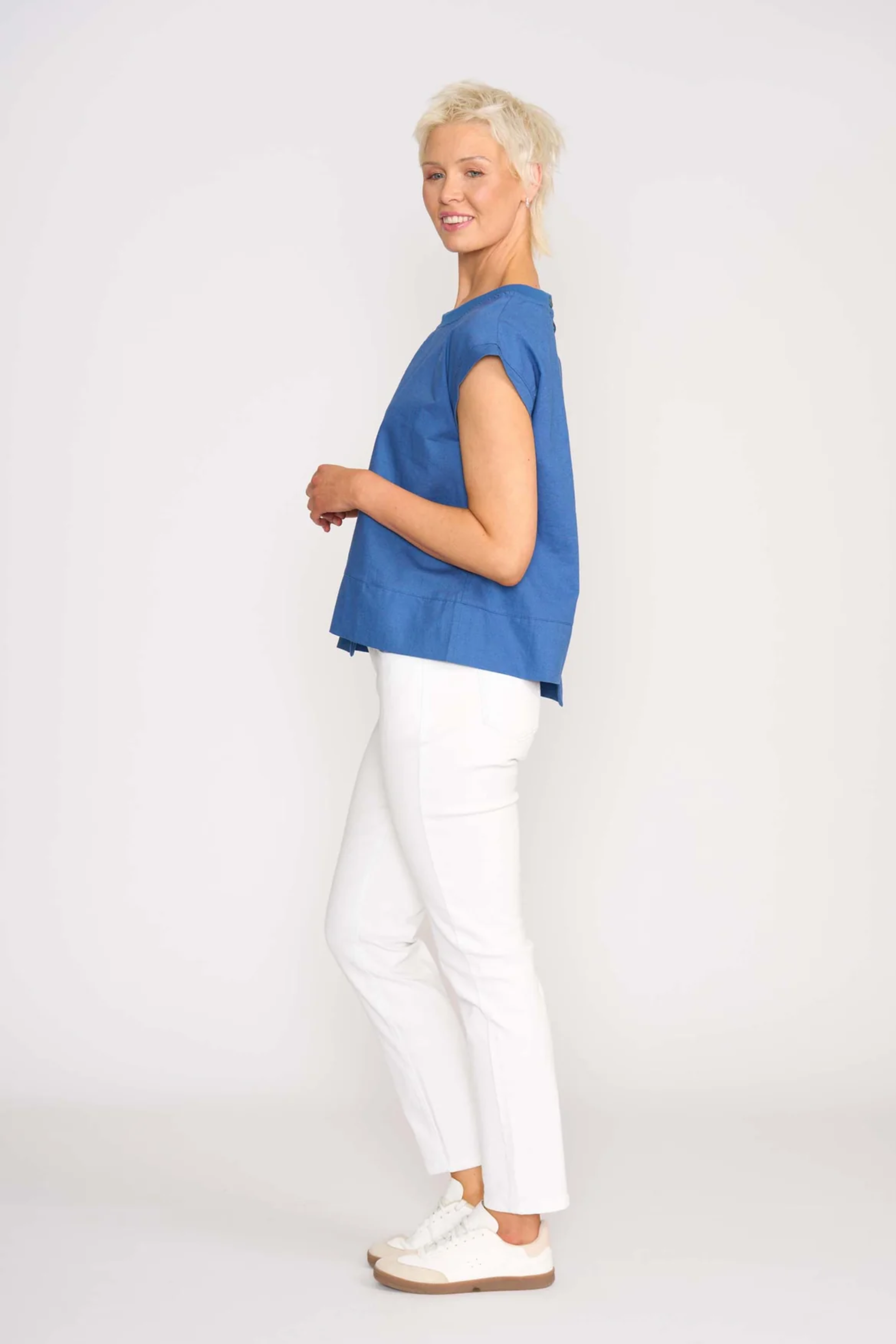 Cut Of Your Rib Top - Savoy Blue