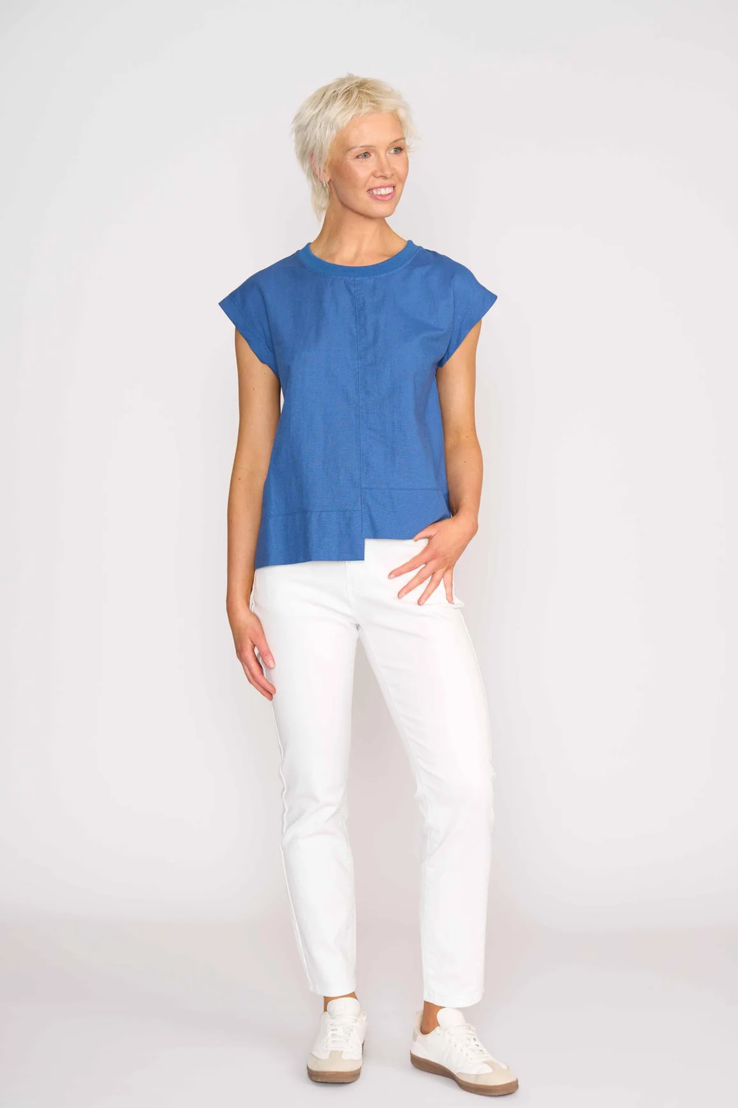 Cut Of Your Rib Top - Savoy Blue