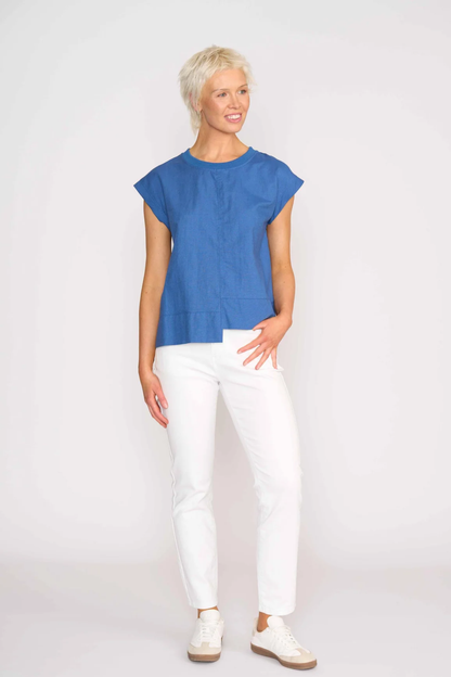 Cut Of Your Rib Top - Savoy Blue