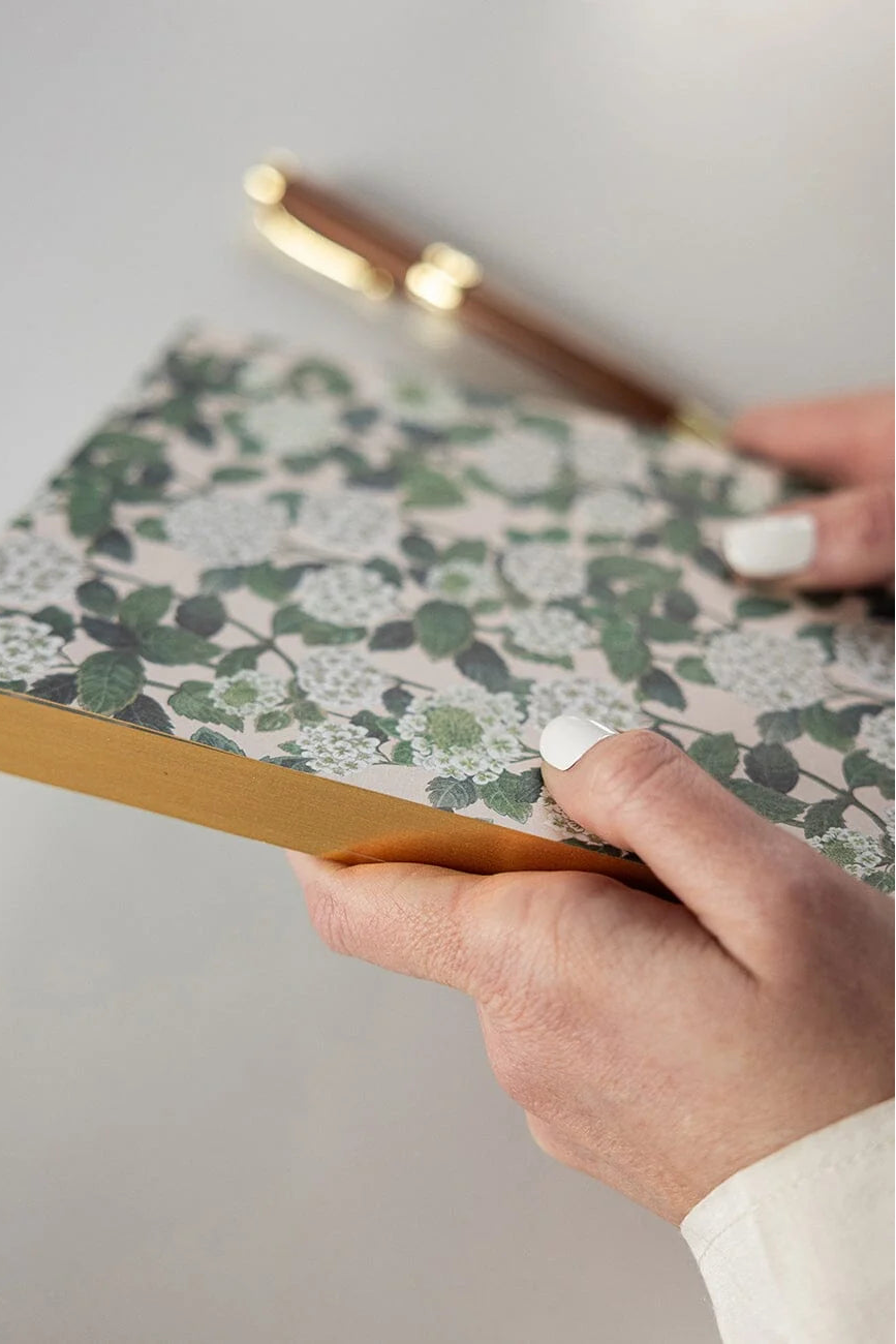 Notepad Desktop Jotter - Hydrangea