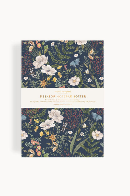 Notepad Desktop Jotter - Dusk in Bloom
