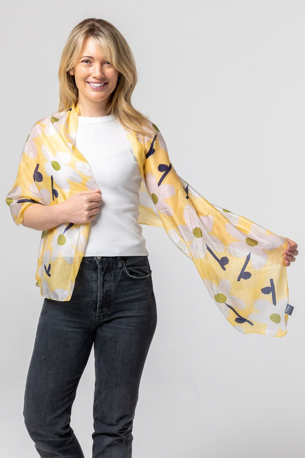 Desert Rose  Scarf - Butter