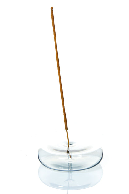 Dimple Hand Blown Glass Incense Holder