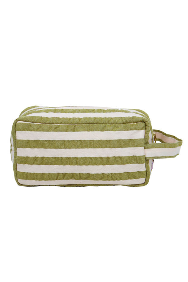 Dopp Kit - Pistachio Seersucker