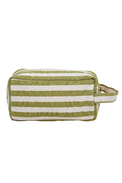 Dopp Kit - Pistachio Seersucker