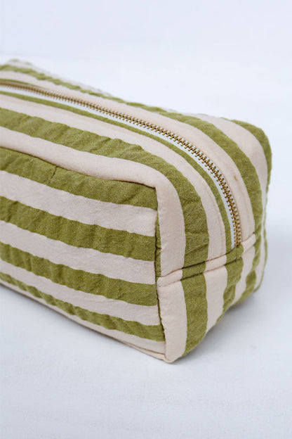 Dopp Kit - Pistachio Seersucker