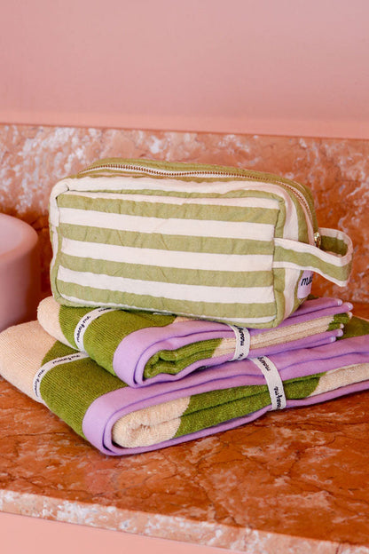 Dopp Kit - Pistachio Seersucker