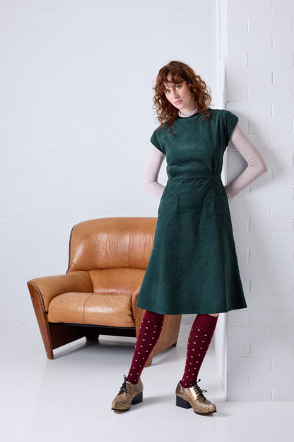 Dotty Knee High Wool Socks