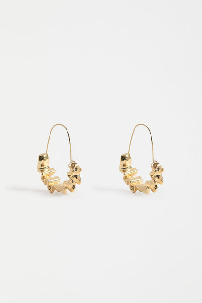 Elk Andel Hoop Earring - Gold