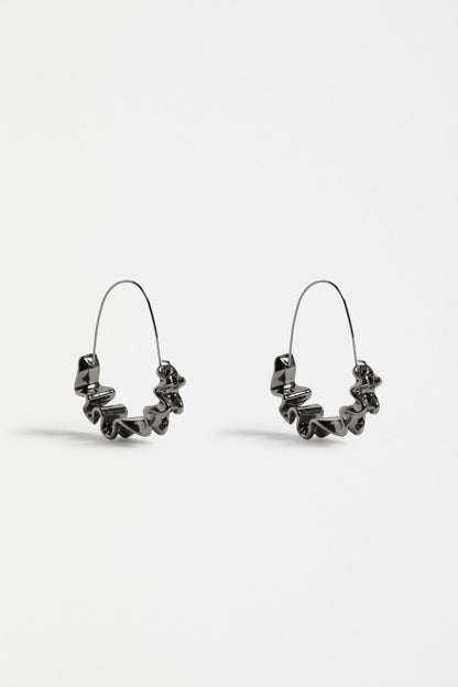 Elk Andel Hoop Earring - Gunmetal