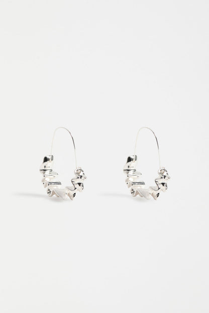 Elk Andel Hoop Earring - Silver