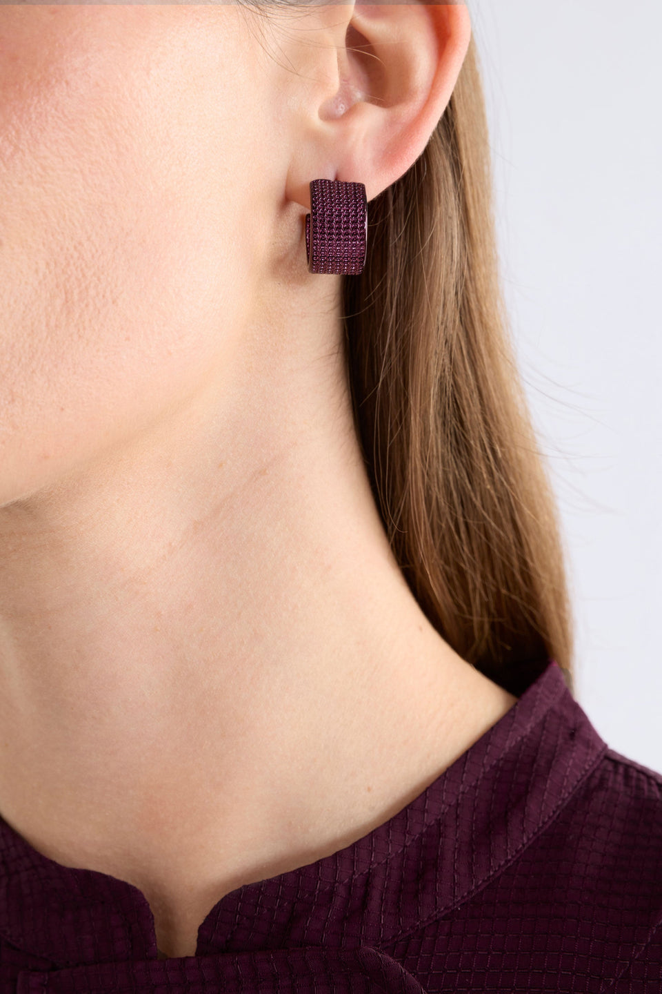 Elk Glynn Small Hoop Earring - Shiraz