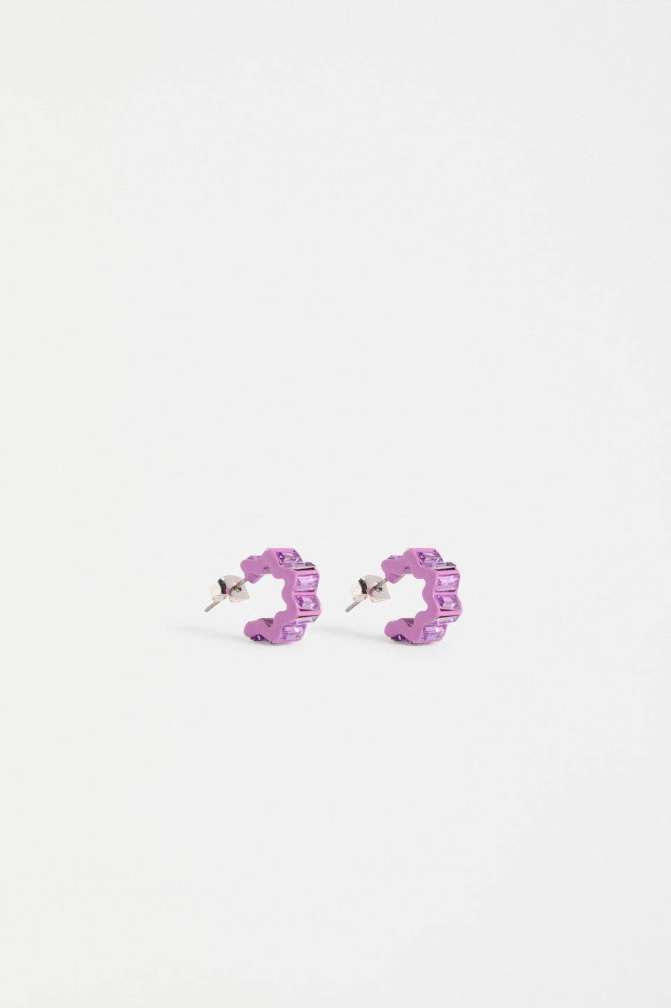 Jolle Mini Hoop Earring - Violet