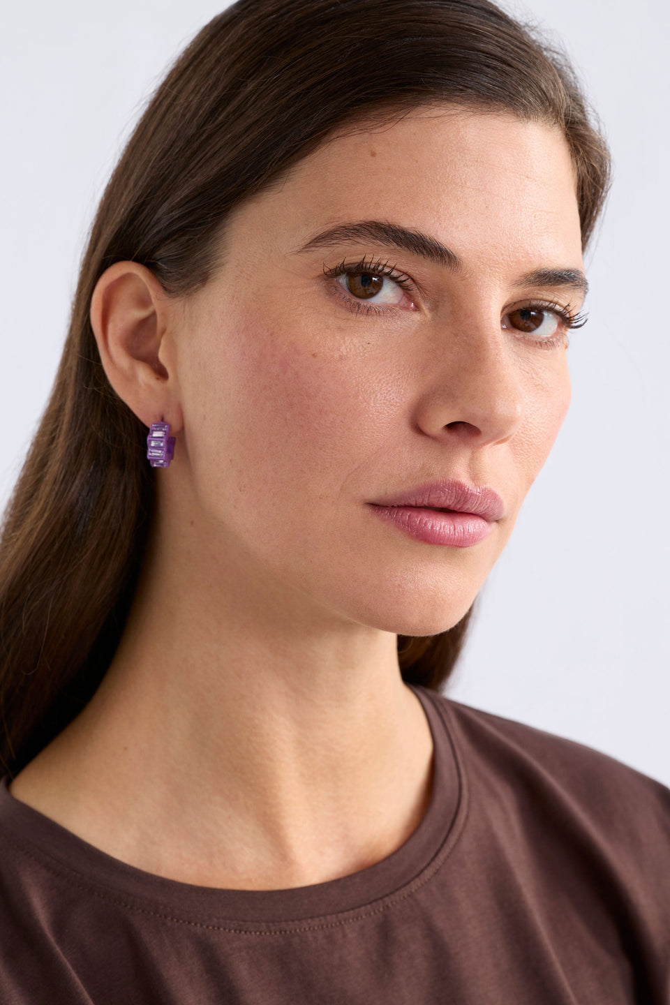 Jolle Mini Hoop Earring - Midnight