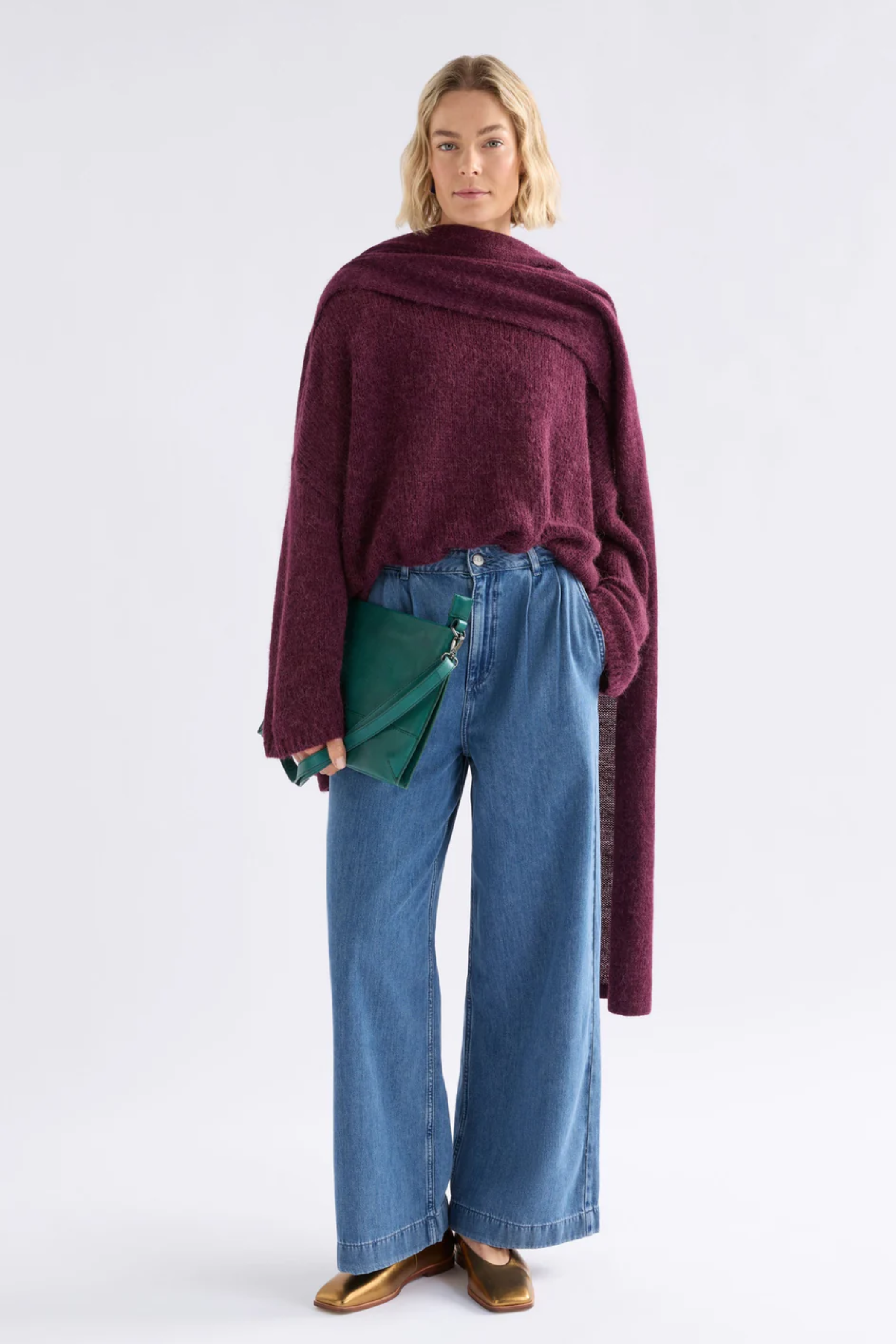 Elk Agna Sweater - Merlot